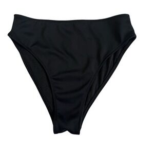 Good American XS Size 0‎ Black Better Bikini Bottom Swimsuit Swimwear